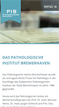 Mobile Screenshot of pathologie-bremerhaven.de