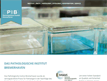 Tablet Screenshot of pathologie-bremerhaven.de